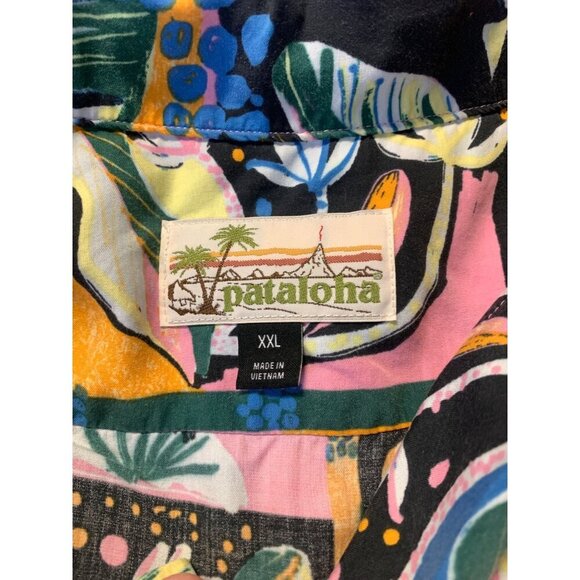 Patagonia Pataloha Men Laau Shirt XXL Extra Extra Large Tropical Collar Linen - Picture 6 of 7